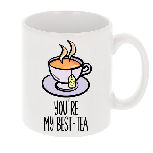 “Best-Tea” Engraved Personalised Birthday Mug For Besties