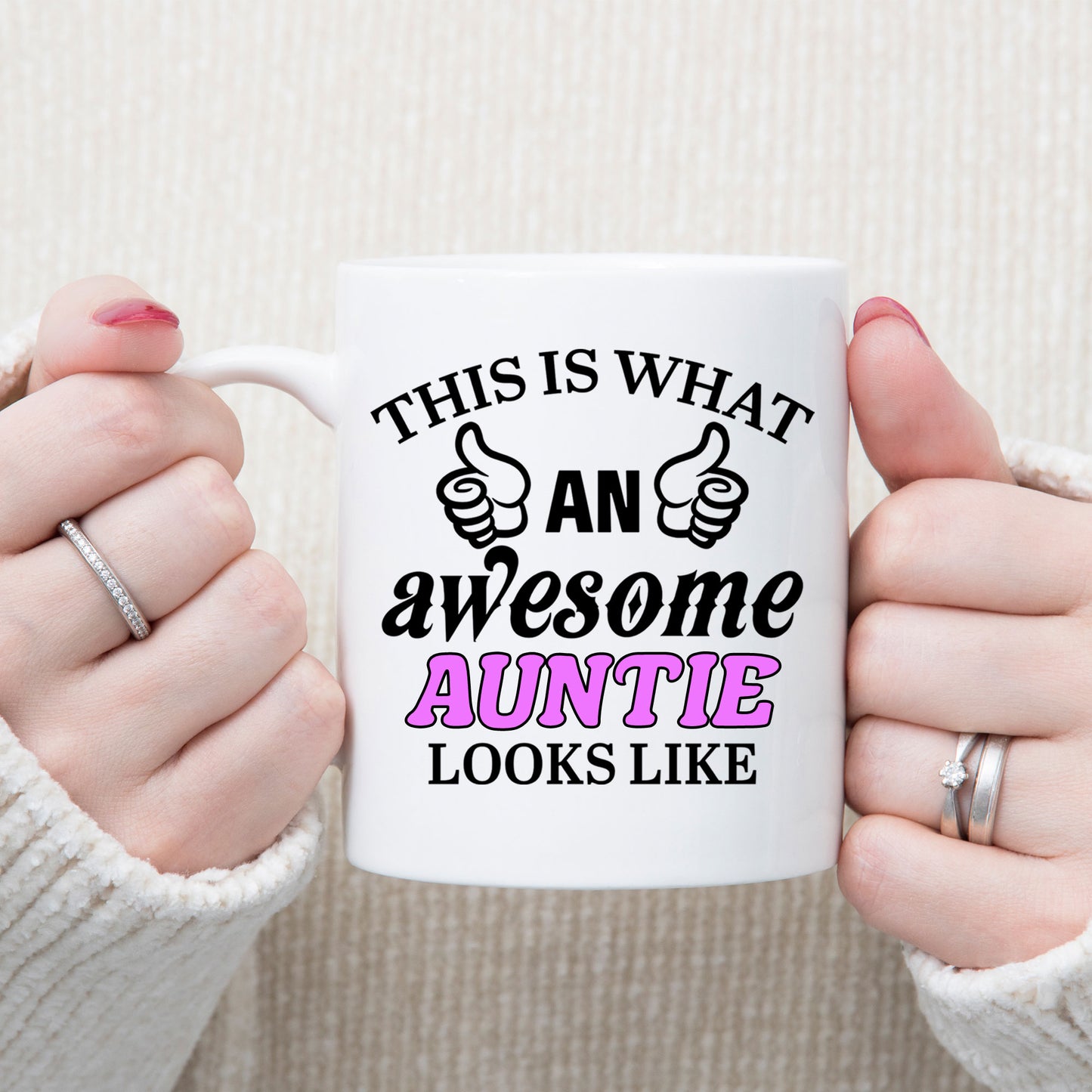 This Is What An Awesome Auntie Looks Like Mug - Always Looking Good -
