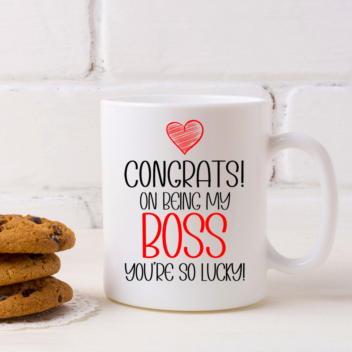 Congrats On Being My Boss Mug and/or Coaster Gift - Always Looking Good -