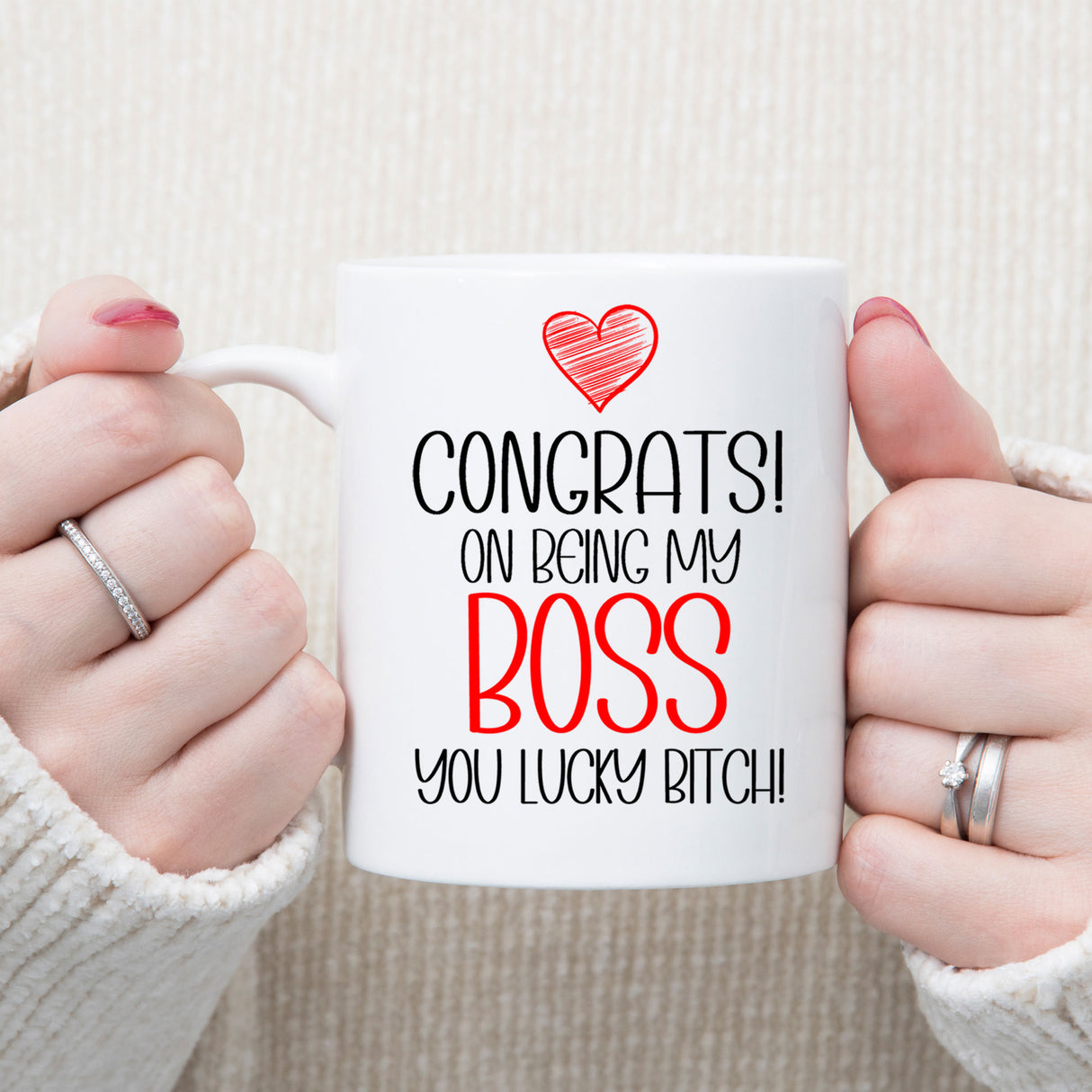Congrats On Being My Boss Mug and/or Coaster Gift - Always Looking Good -