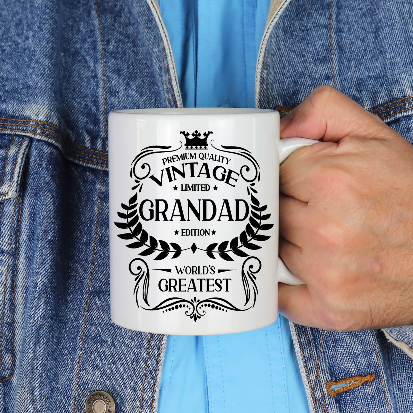 Vintage Worlds Greatest Grandad Mug and/or Coaster  - Always Looking Good -   