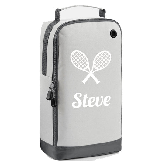 Personalised Tennis Bag For Shoe with Design & Name - Always Looking Good - Orange - Always Looking Good - Ice Silver