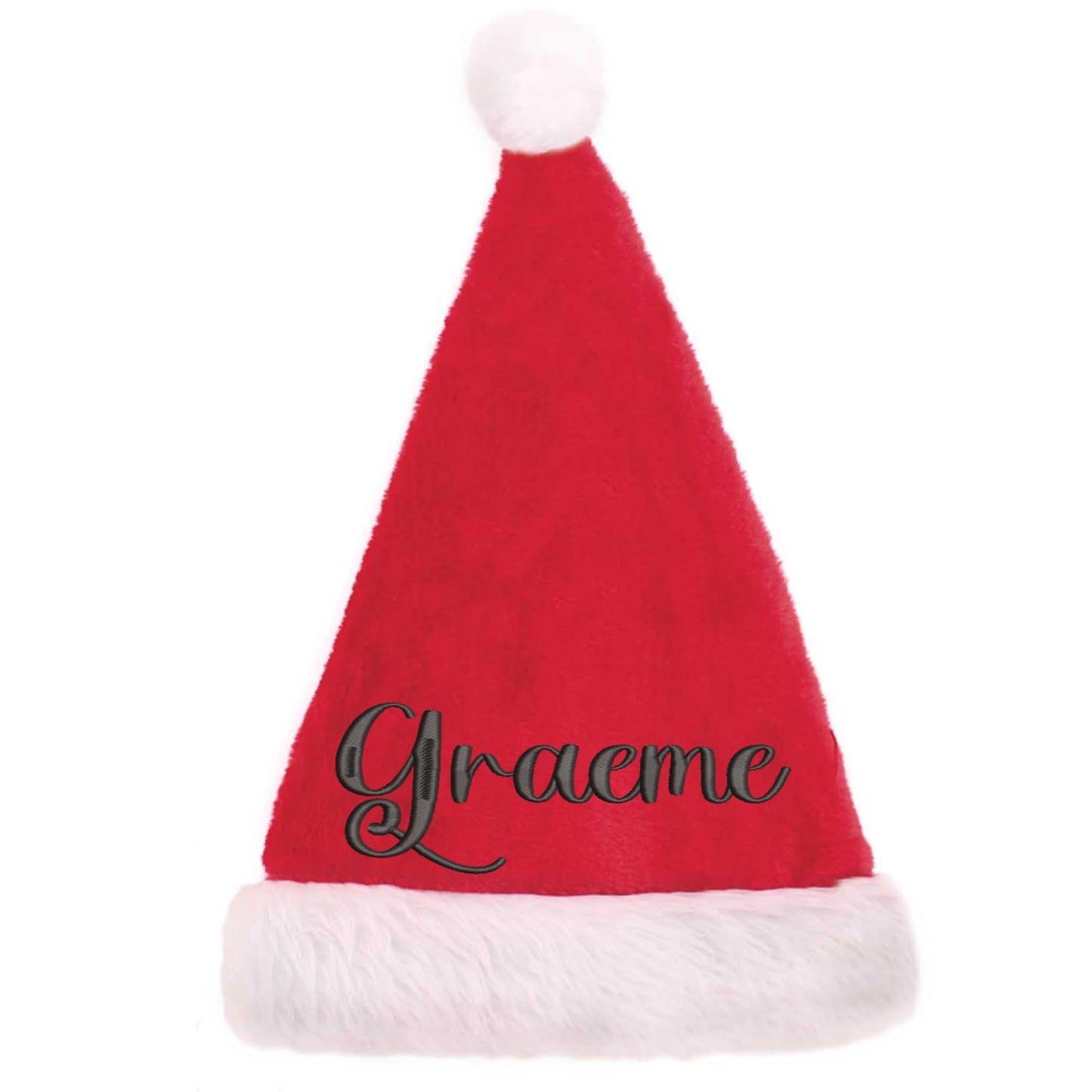 Personalised Embroidered Plush Santa Hat  - Always Looking Good -   