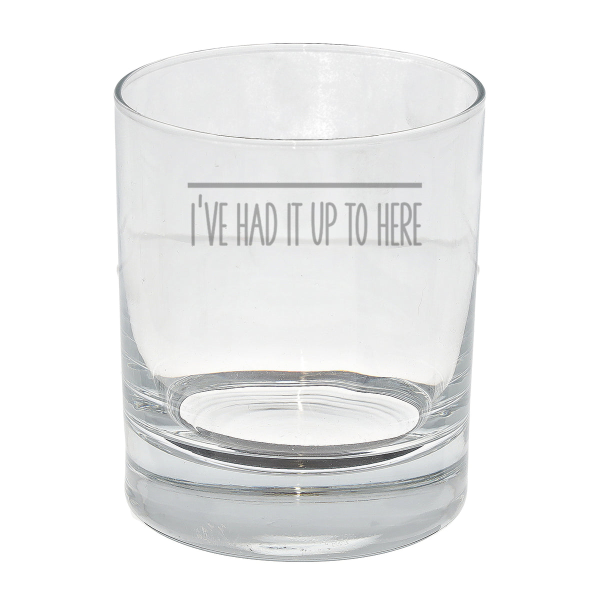 Engraved Funny Whisky Glass Bad Day Measurement Design - Always Looking Good -