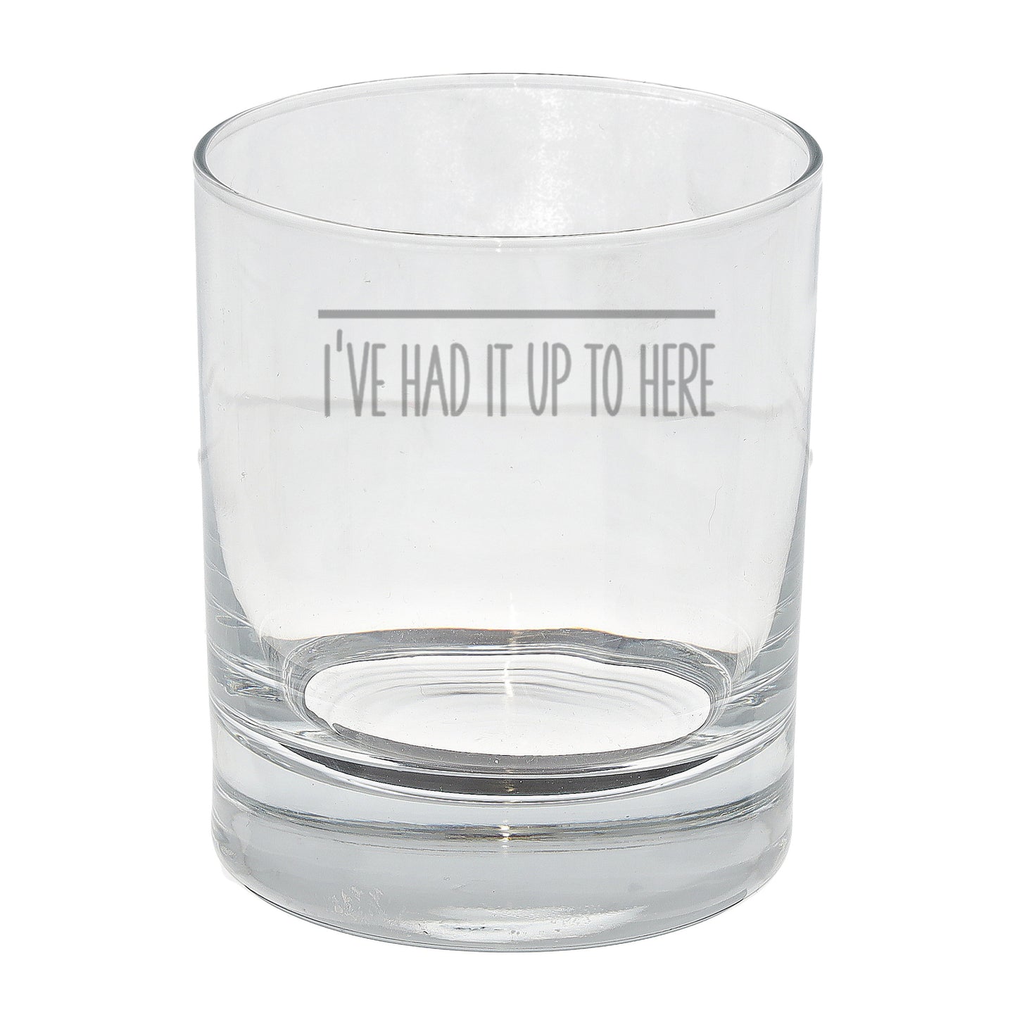 Engraved Funny Whisky Glass Bad Day Measurement Design - Always Looking Good -