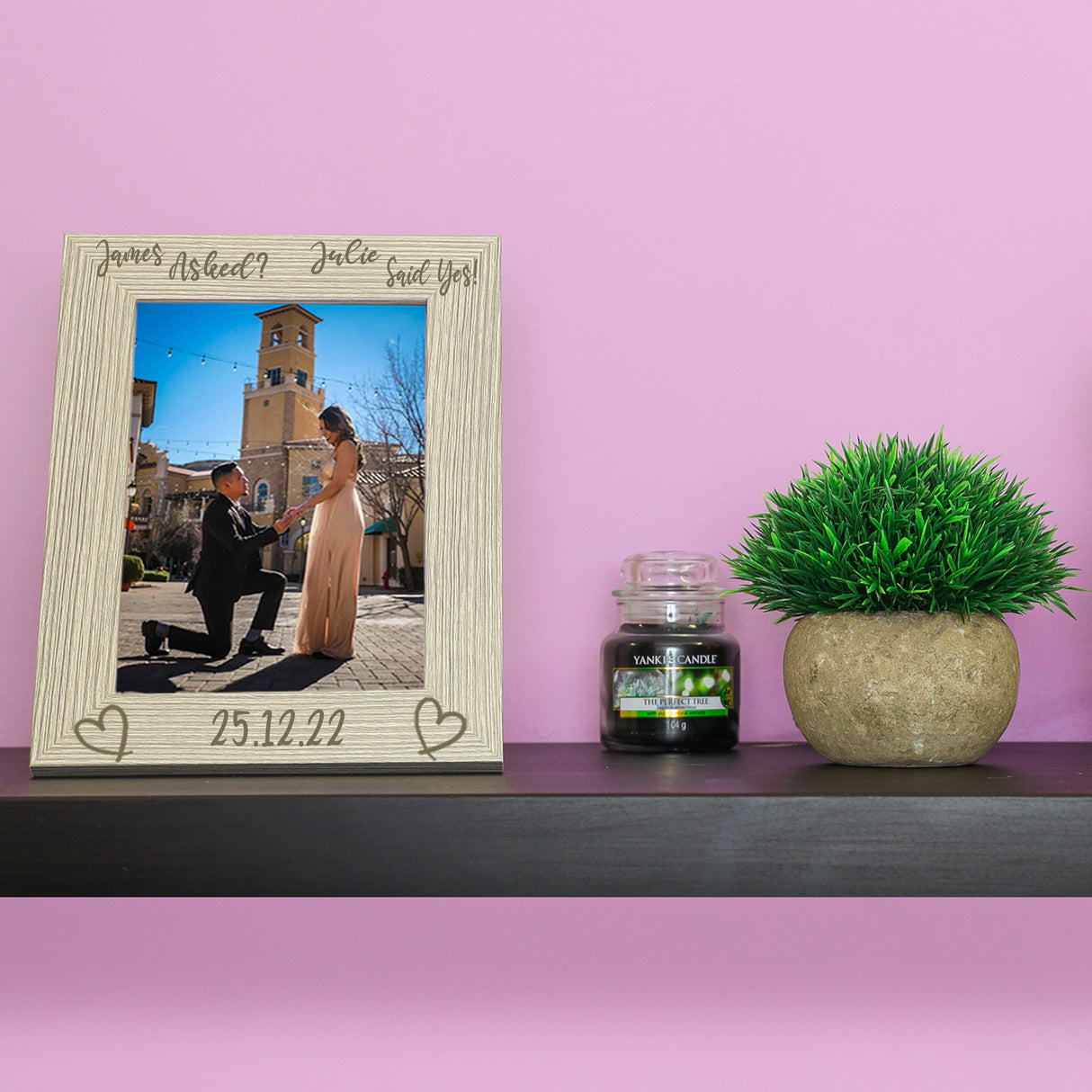 Personalised Engraved Engagement Photo Frame - Always Looking Good -