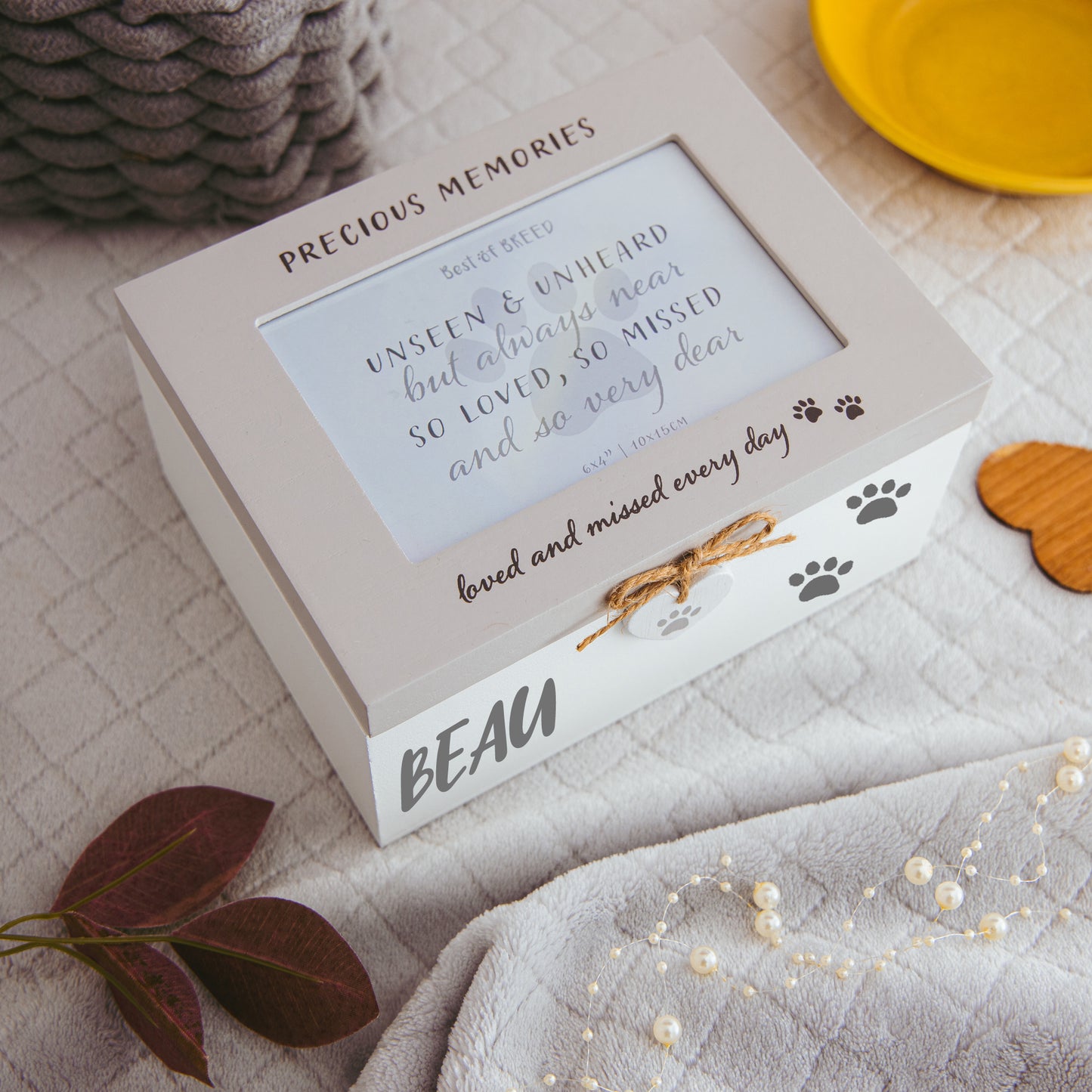 Personalised Pet Photo Memorial Wooden Keepsake Box for Cats Dogs & Pets - Always Looking Good -