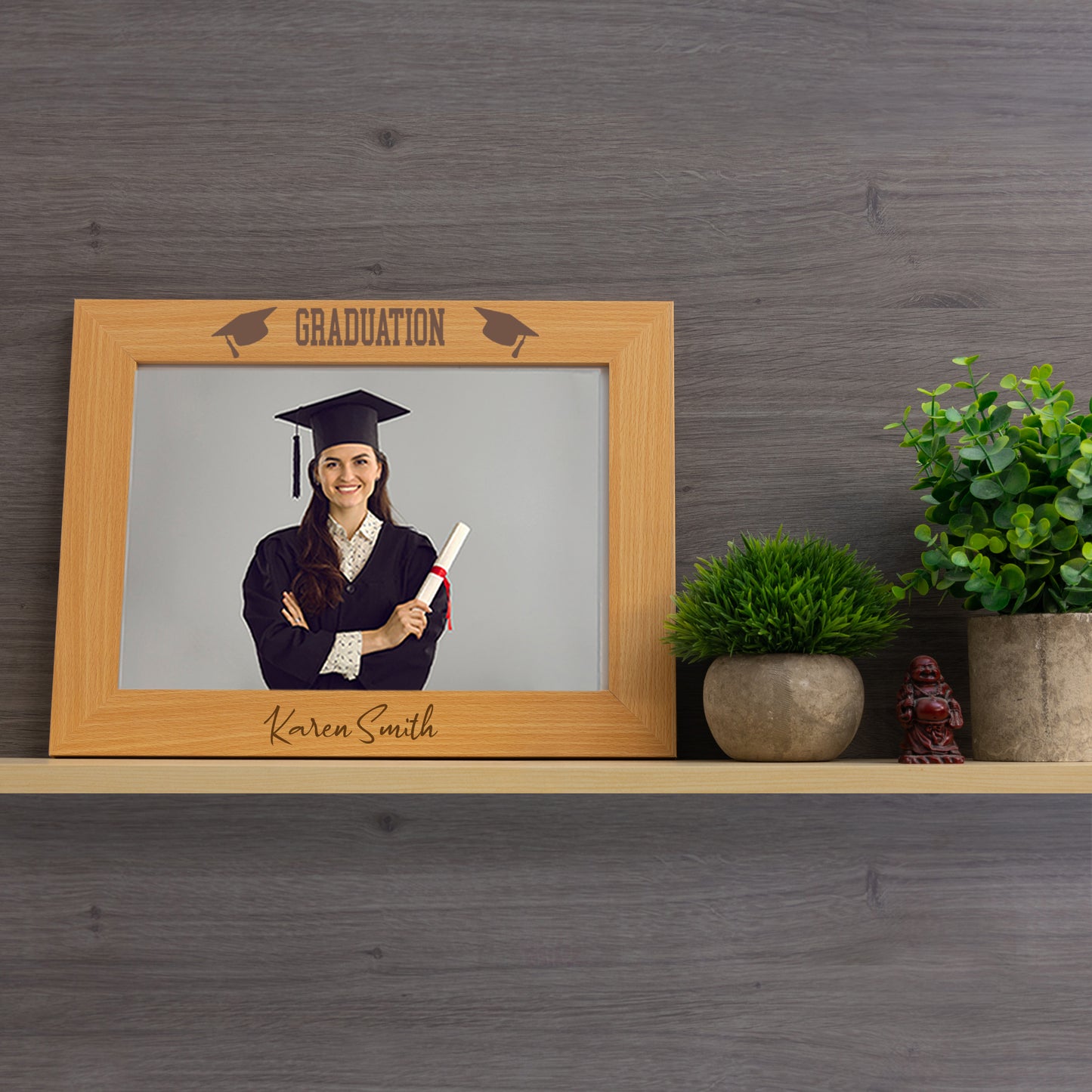 Personalised Graduation Wooden Photo Frame  - Always Looking Good -   