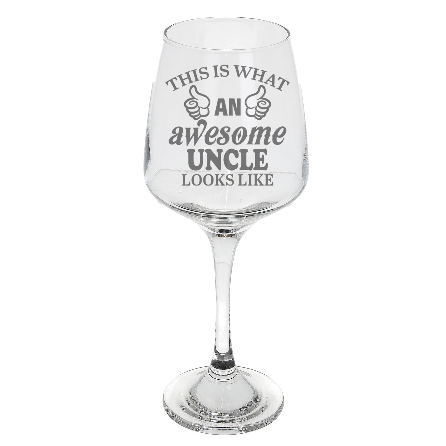 "This Is What An Awesome Person Looks Like" Novelty Engraved Wine Glass  - Always Looking Good -   