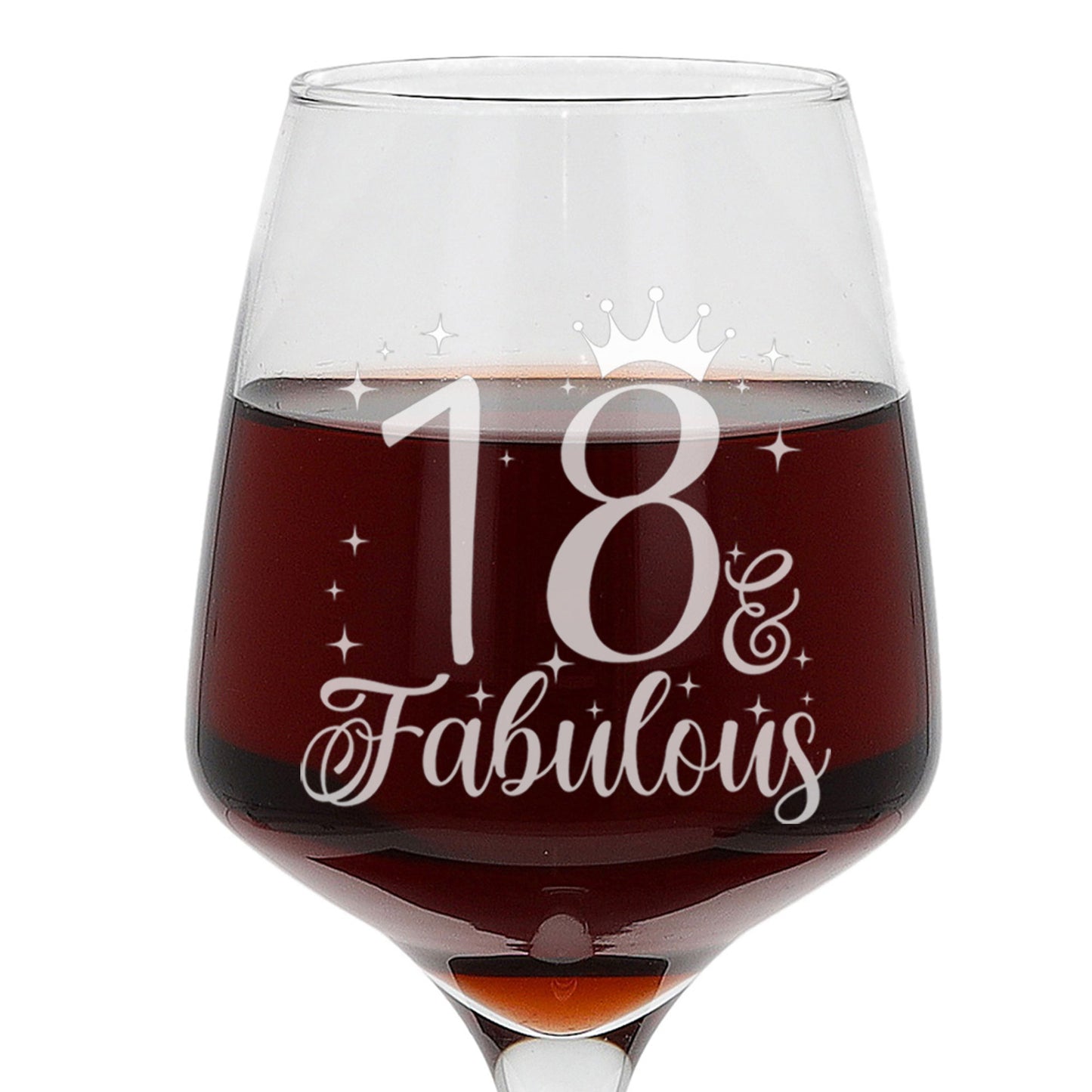 18 & Fabulous 18th Birthday Gift Engraved Wine Glass and/or Coaster Set  - Always Looking Good -   