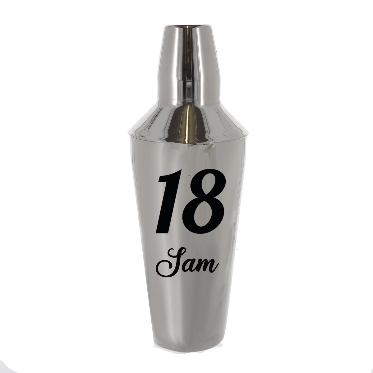 Personalised 18th Birthday Cocktail Shaker & Pina Colada Glass Gift Set - Always Looking Good -
