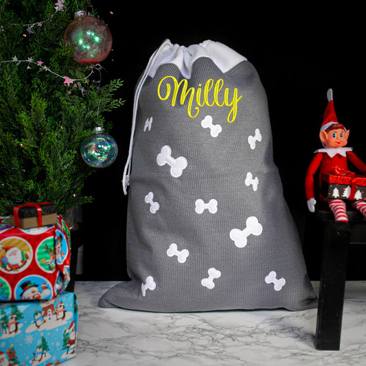 Personalised Pets Christmas Santa Sack & Stocking for Dogs - Always Looking Good -