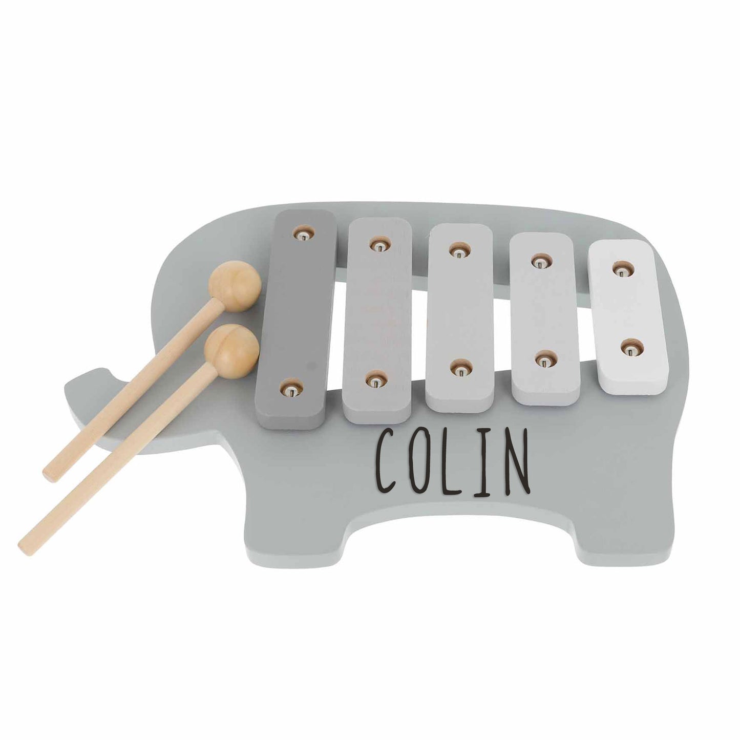 Personalised Engraved Wooden Elephant Xylophone Baby & Toddler Toy  - Always Looking Good -   