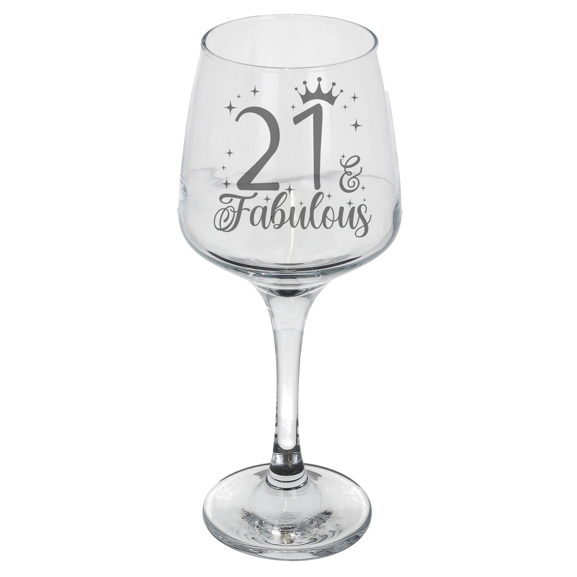 21 & Fabulous 21st Birthday Gift Engraved Wine Glass and/or Coaster Set  - Always Looking Good -   