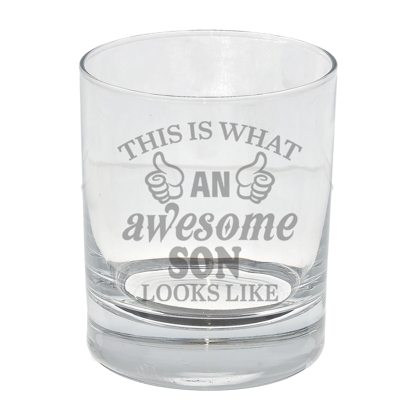 "This Is What An Awesome Person Looks Like" Novelty Engraved Whisky Glass  - Always Looking Good -   