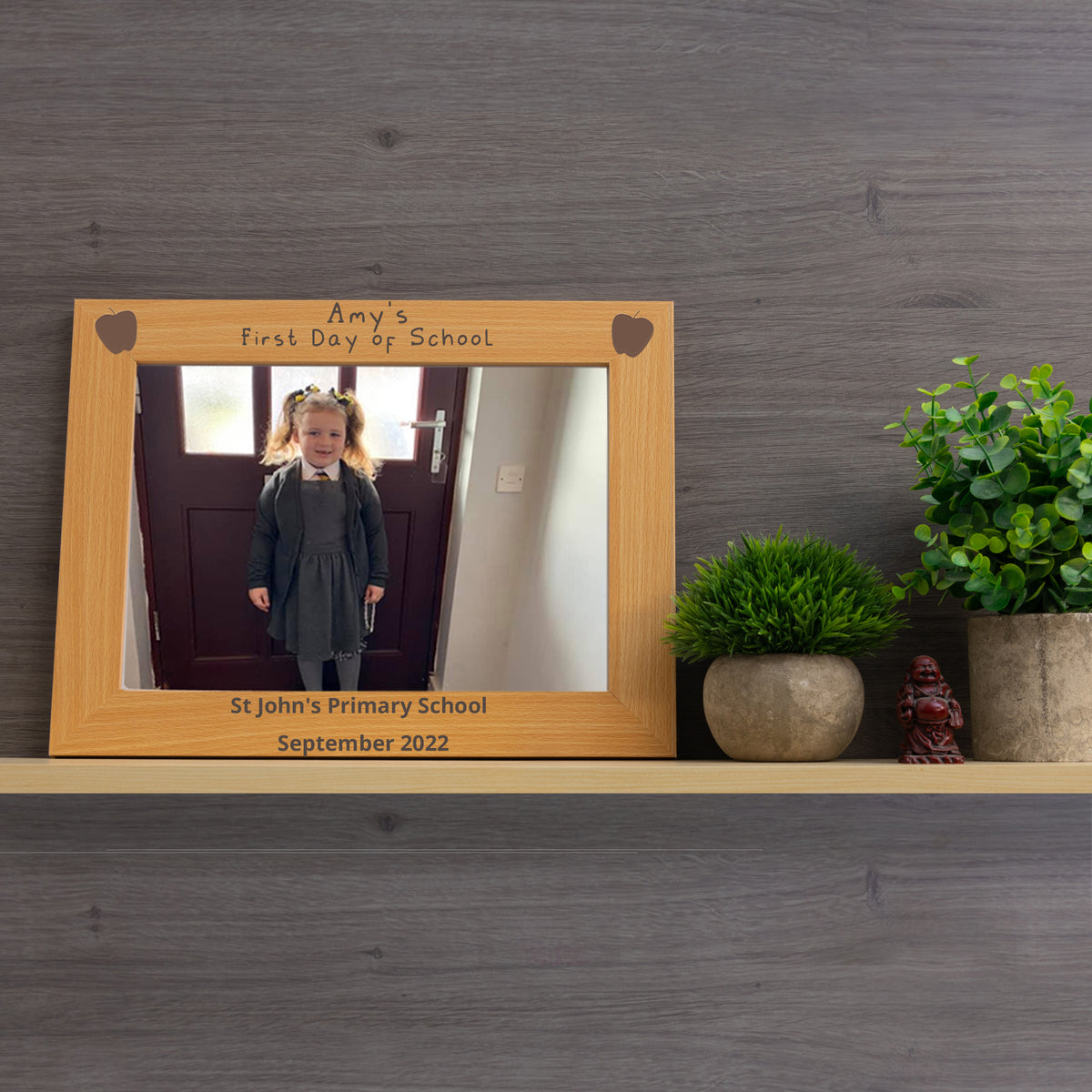 Personalised First Day at School Wooden Photo Frame - Always Looking Good -