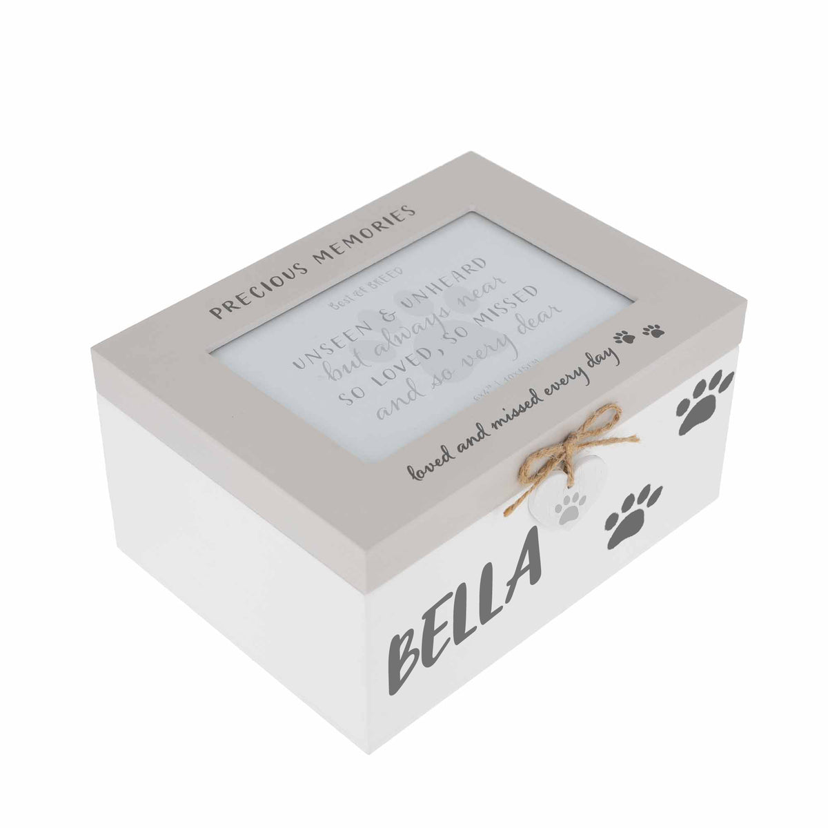 Personalised Pet Photo Memorial Wooden Keepsake Box for Cats Dogs & Pets - Always Looking Good -