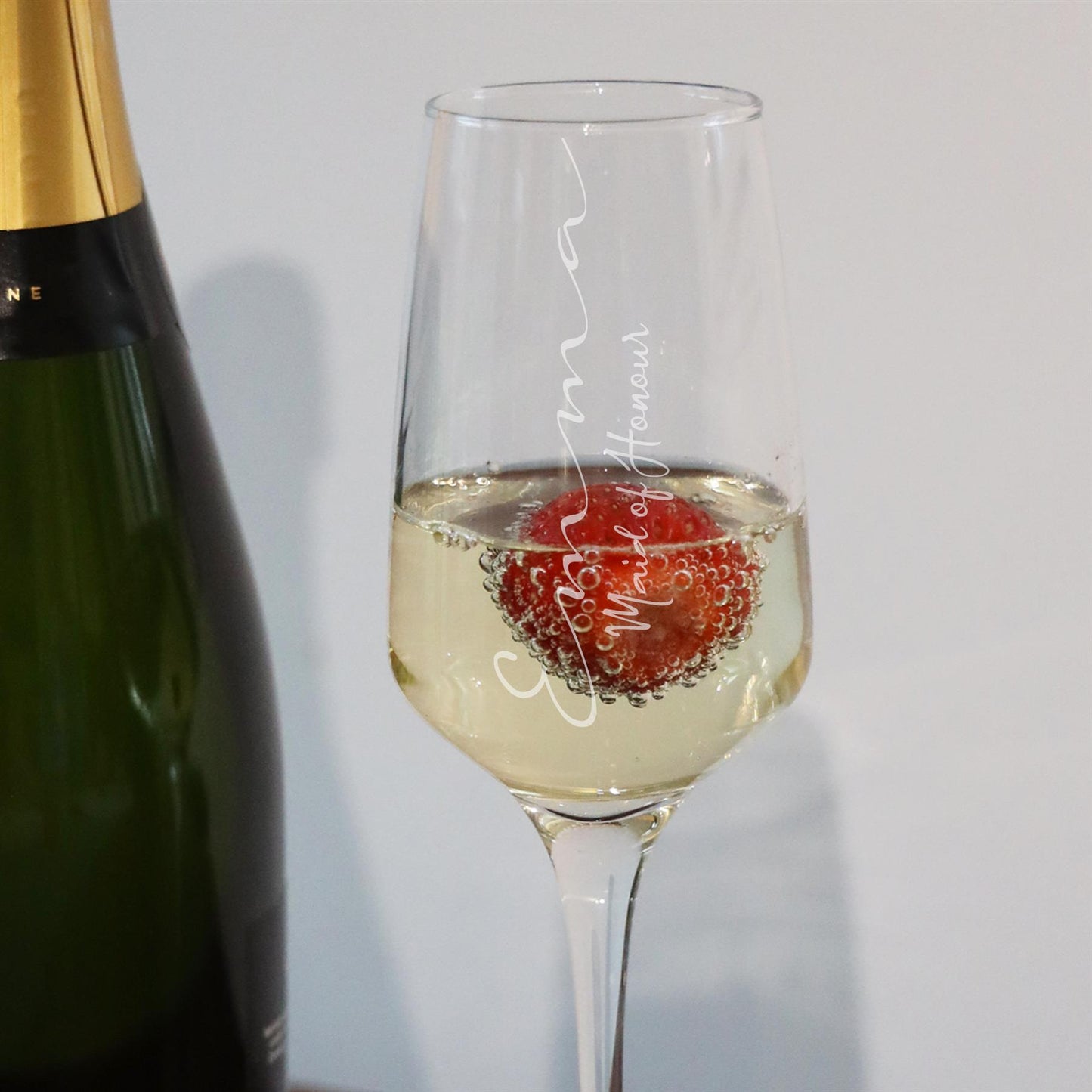 Personalised Engraved Wedding Party Champagne Glass - Always Looking Good -