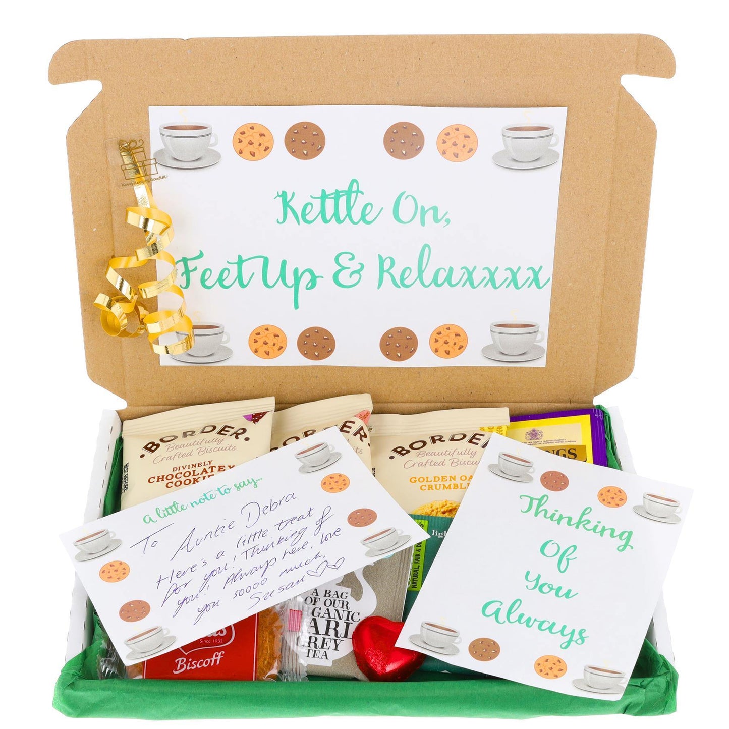 Tea and Biscuit Lover Letterbox Gift Box  - Always Looking Good -   