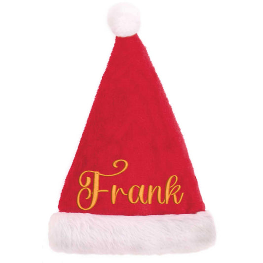 Personalised Embroidered Plush Santa Hat - Always Looking Good -
