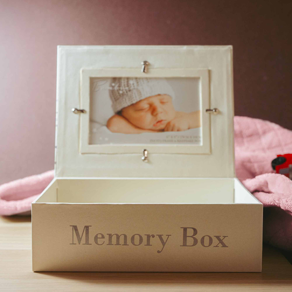 Personalised Christmas Keepsake Memory Baby Box and Photo Frame - Always Looking Good -