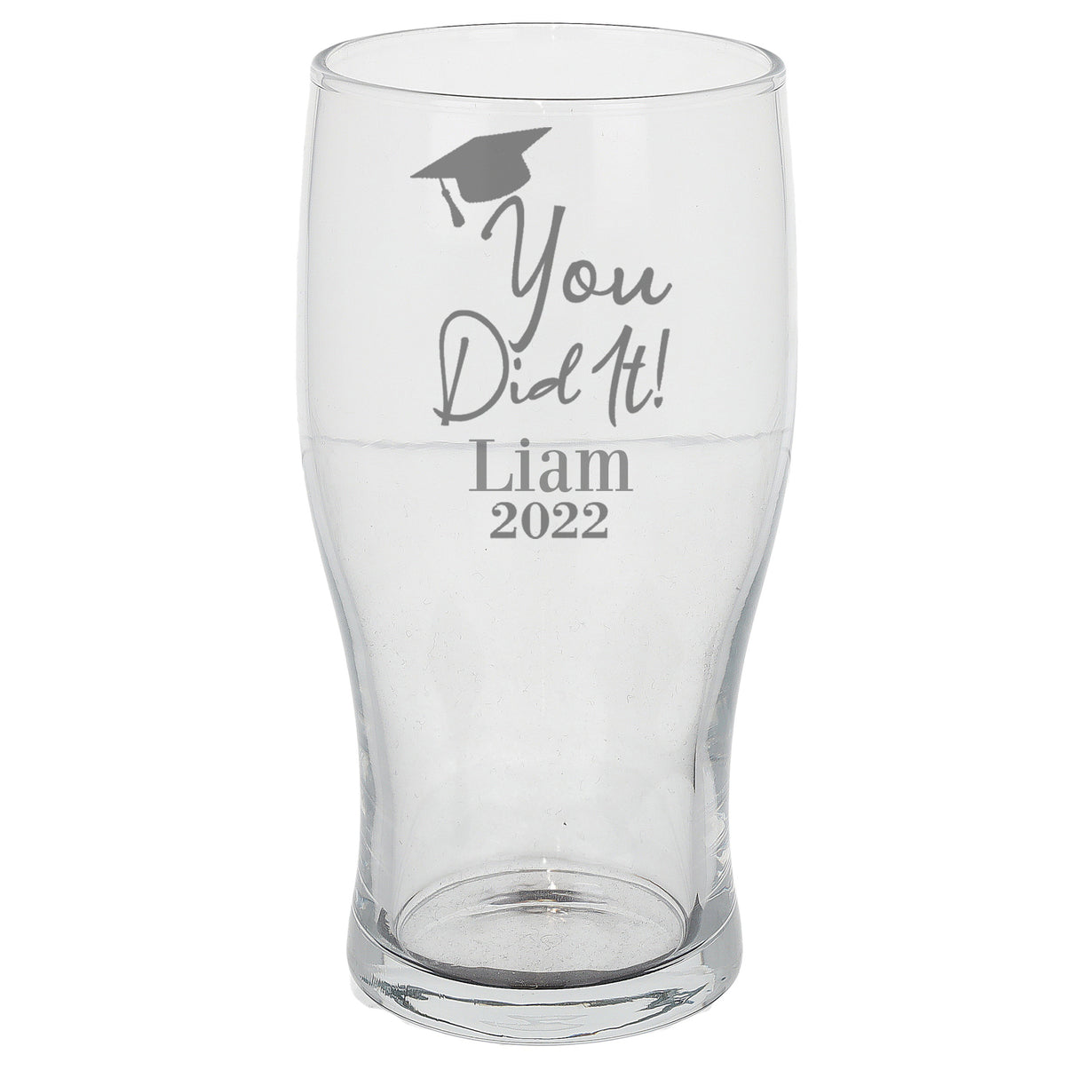 Personalised Engraved Graduation Pint Glass - Always Looking Good -