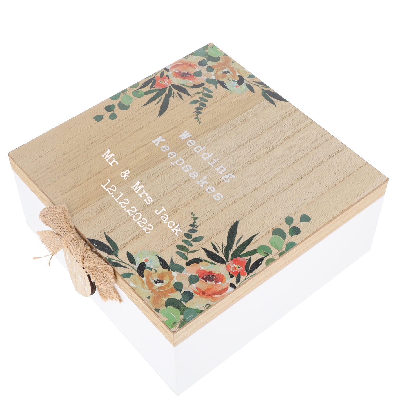 Personalised Wooden Wedding Keepsake Memory Box  - Always Looking Good -   