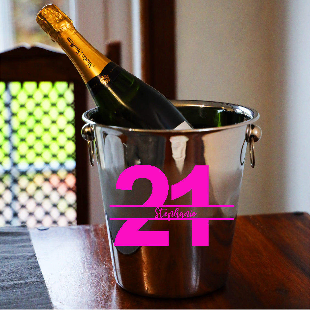 Personalised 21st Birthday Ice Bucket & Glass Gift with Name - Always Looking Good - Ice Bucket Only