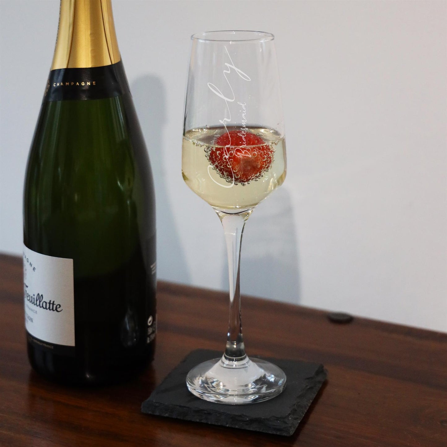 Personalised Engraved Wedding Party Champagne Glass - Always Looking Good -