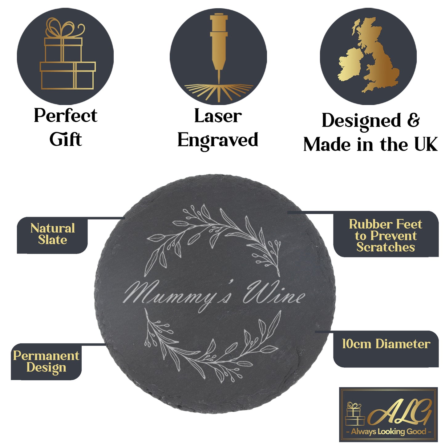 Matching Mummy and Daddy's Wine Glass and/or Coaster Set | Matching Glasses Set  - Always Looking Good -   