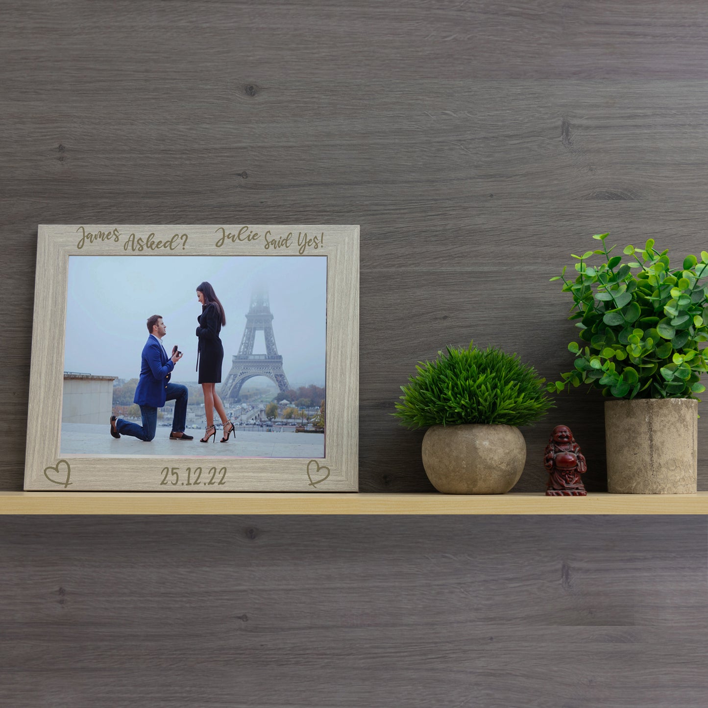 Personalised Engraved Engagement Photo Frame  - Always Looking Good -   