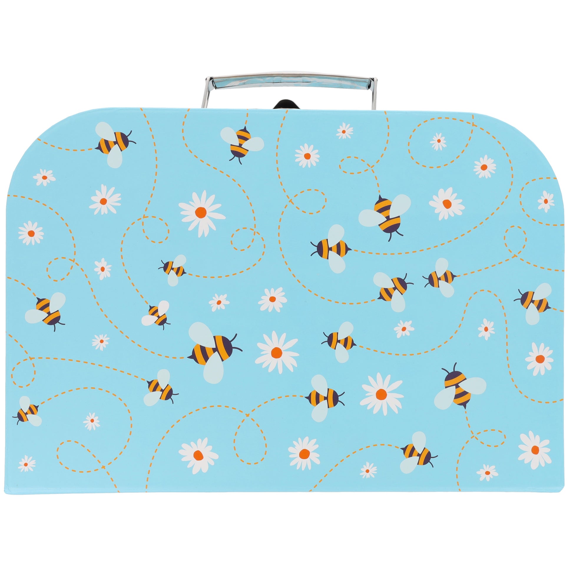 Personalised Storage Suitcase Filled Kids Gift Set  - Always Looking Good - Small Blue Bee  