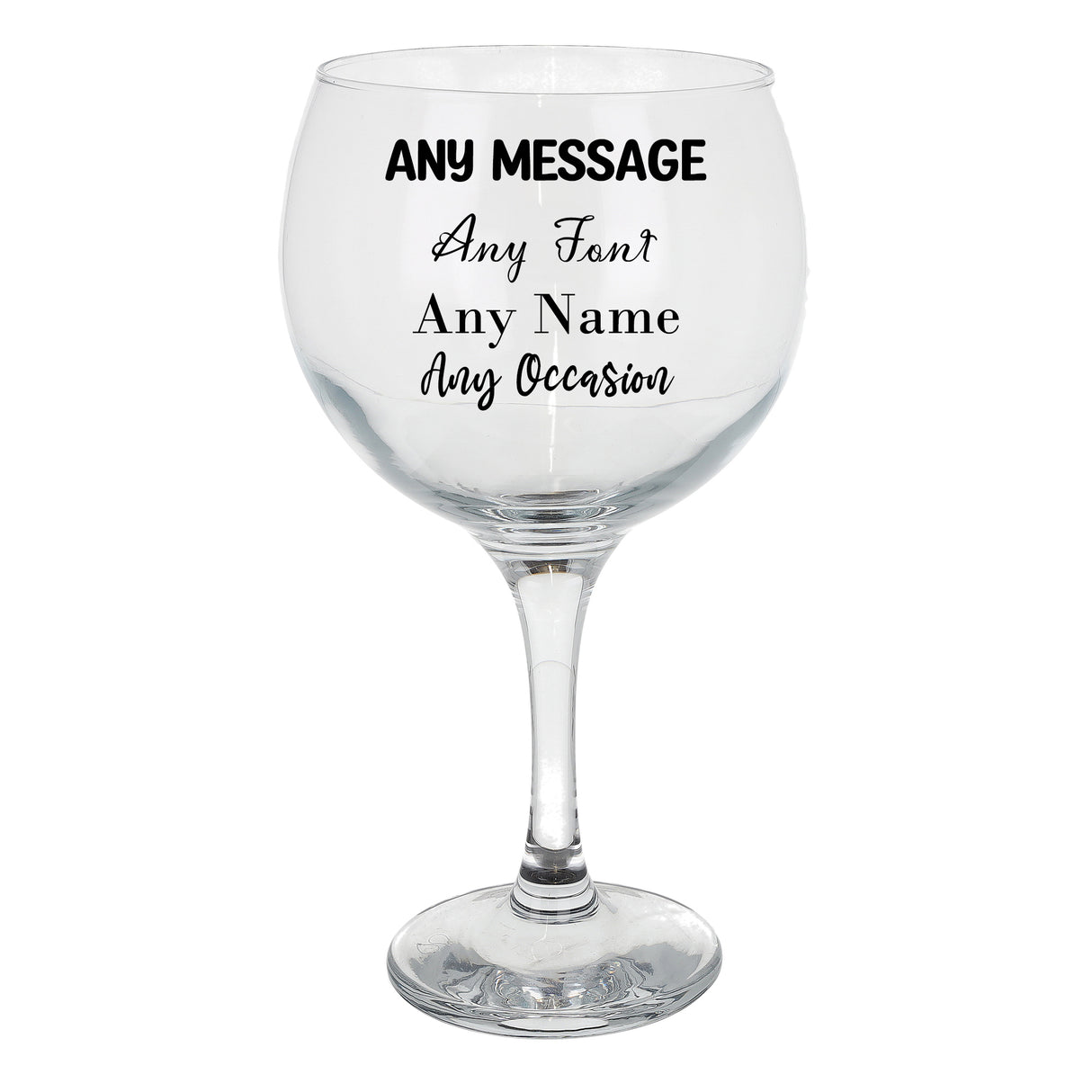 Create Your Own Personalised Engraved Gin Balloon Glass - Always Looking Good -
