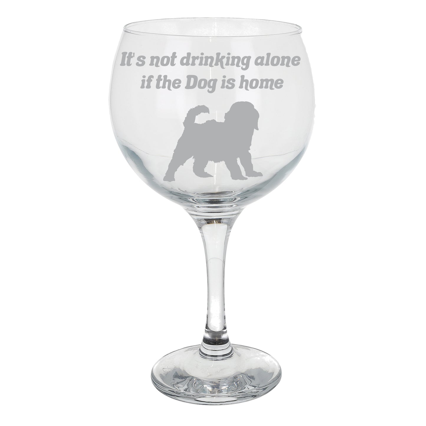 Engraved Personalised Dog Breed Gin Glass  - Always Looking Good -   