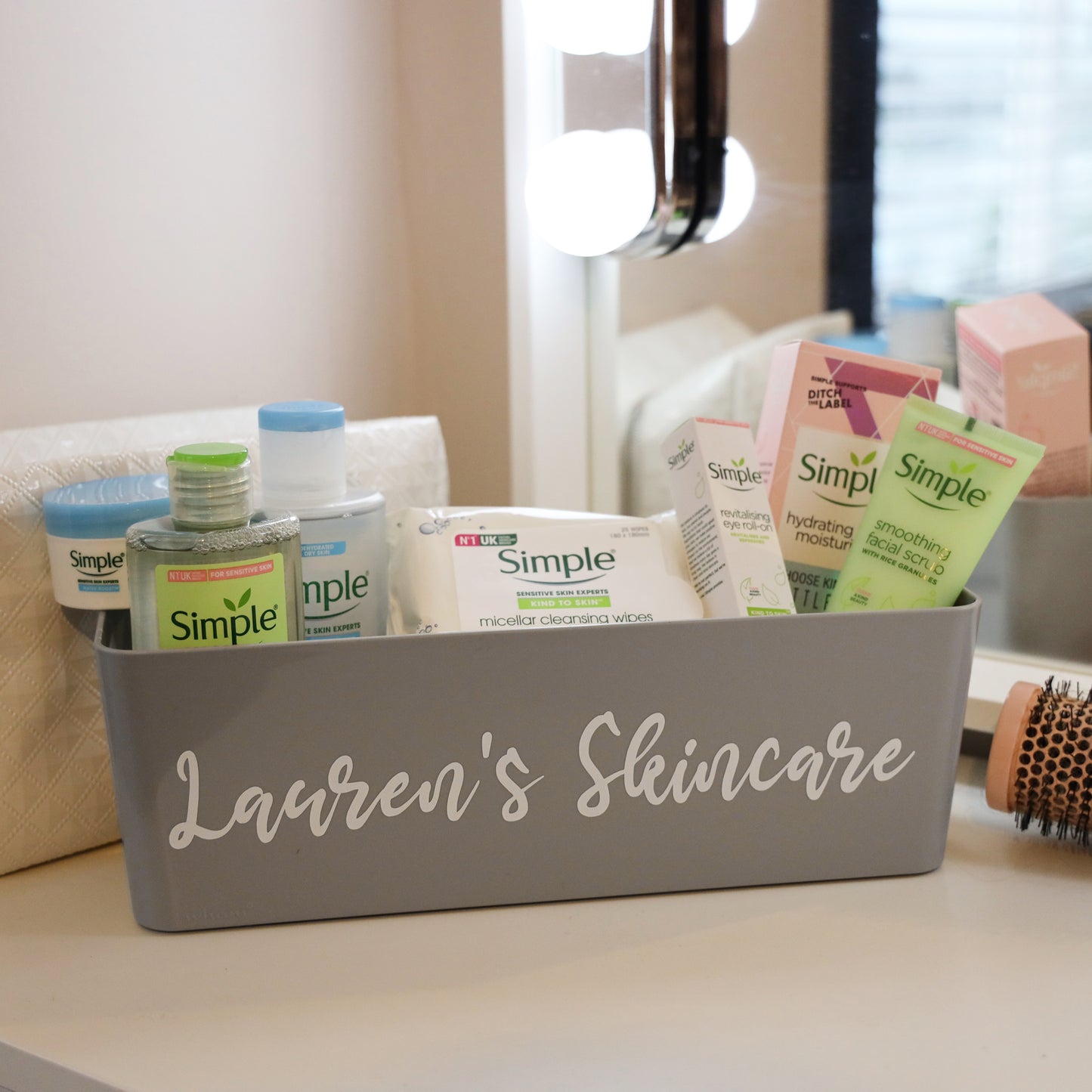 Simple Skincare Filled Personalised Storage Gift Box  - Always Looking Good -   