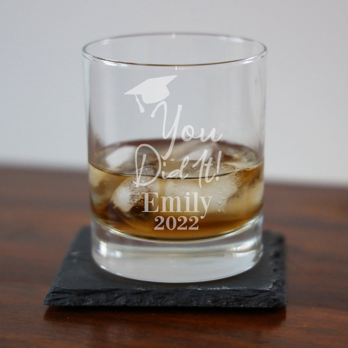 Personalised Engraved Graduation Whisky Glass - Always Looking Good -