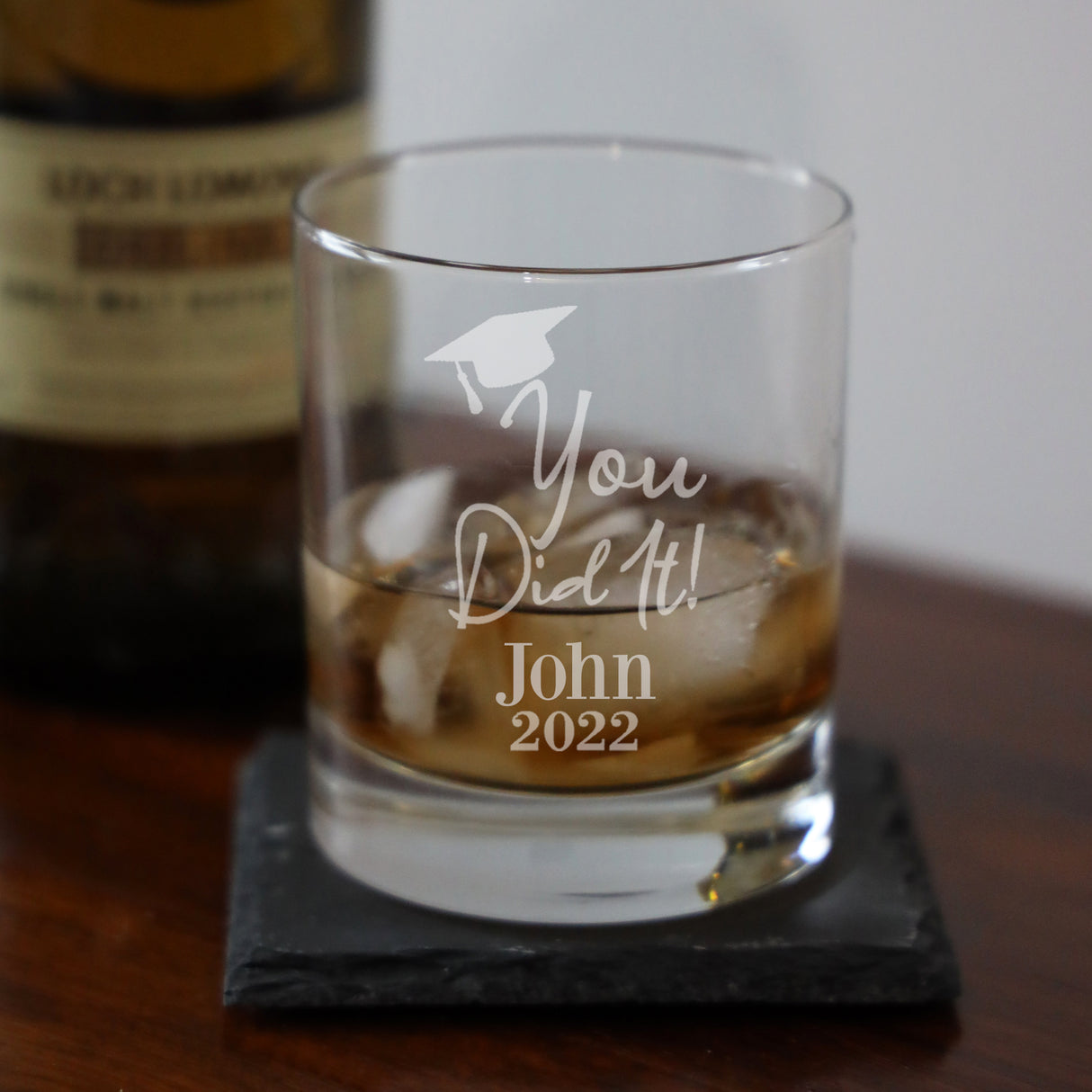 Personalised Engraved Graduation Whisky Glass - Always Looking Good -