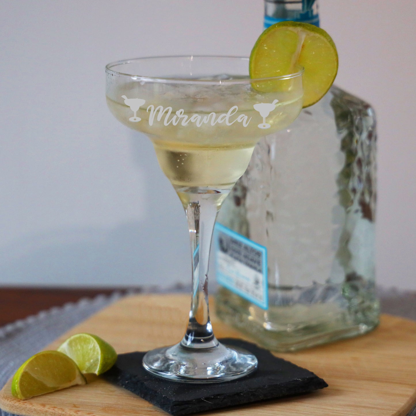 Personalised Cocktail Occasion Filled Engraved Margarita Glass - Always Looking Good -