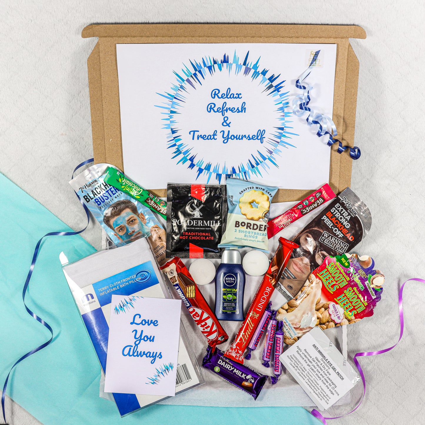 Large Treat Box - Chocolate & Pamper Hamper For Men
- Always Looking Good -