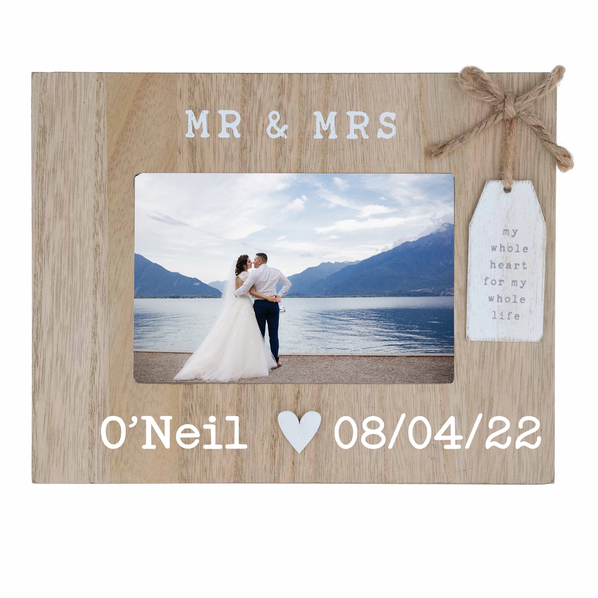 Personalised Mr & Mrs Wedding Photo Frame  - Always Looking Good -   