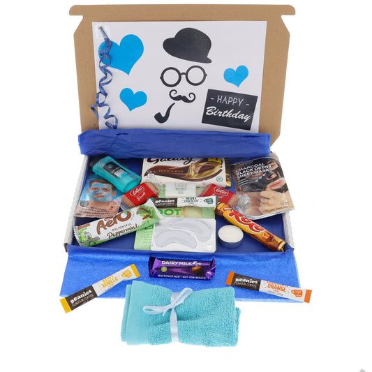 Mens Large Treat Pamper Gift Box with Hot Drink
  - Always Looking Good -