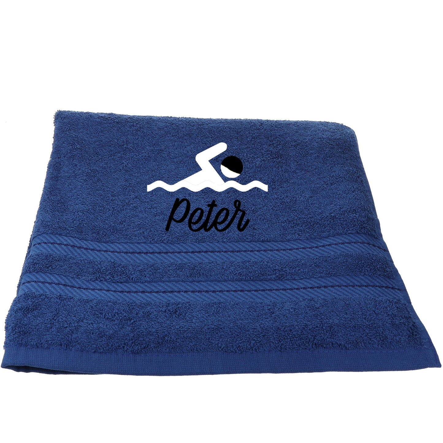 Personalised Embroidered Swimming Bath Swim Towel  - Always Looking Good -   