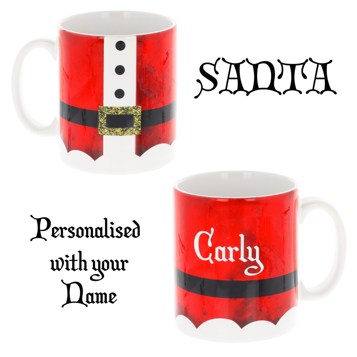 Personalised with Name Christmas Design Mug - Always Looking Good -