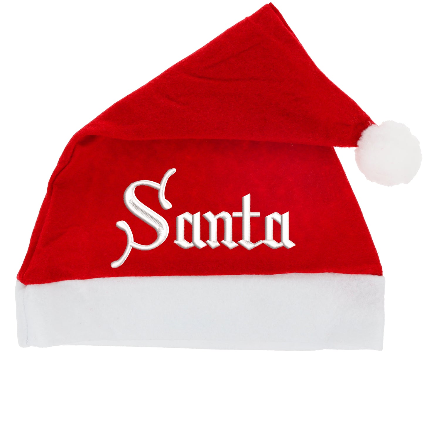 Custom Personalised Embroidered Santa Claus Hat - Any Name & Colour - Always Looking Good -