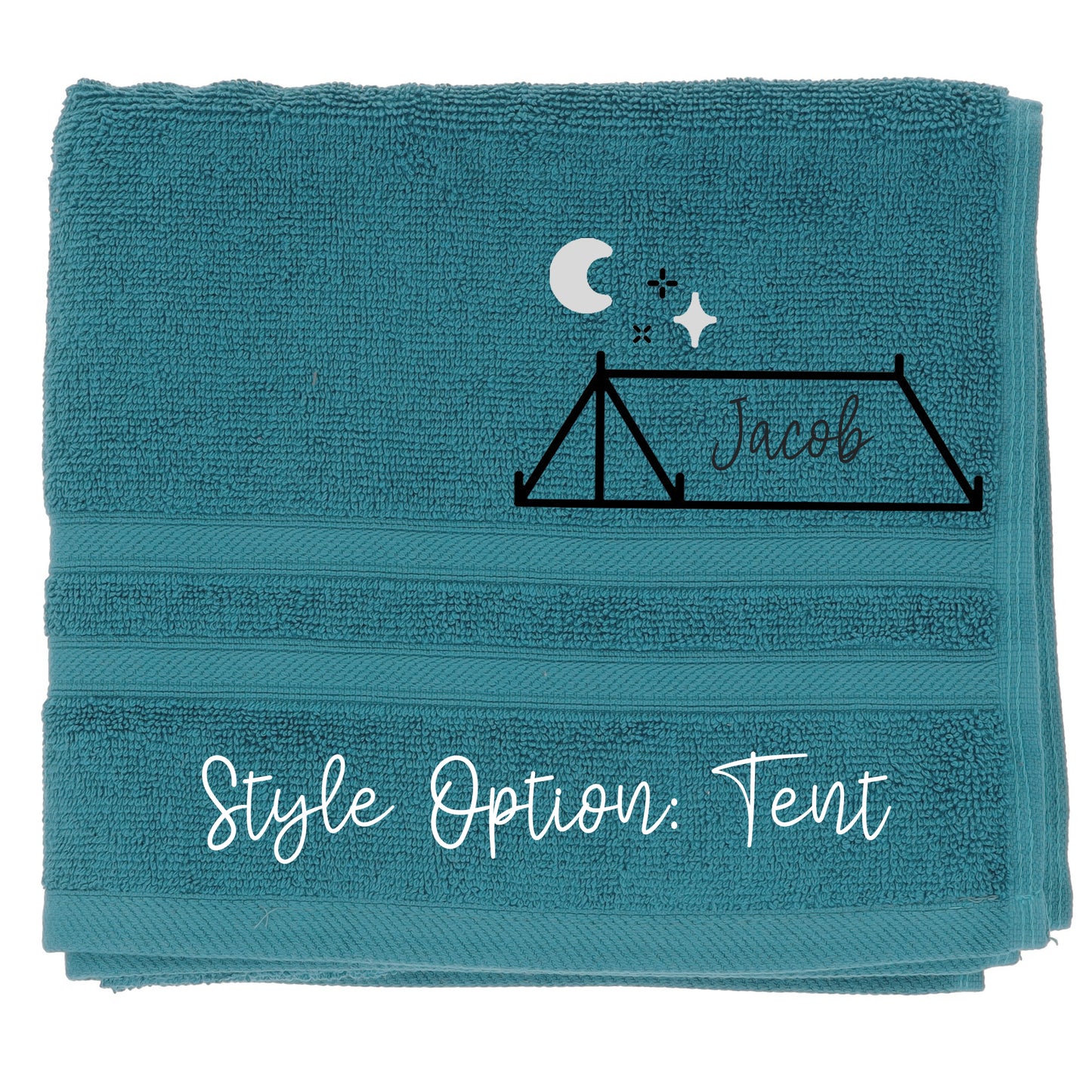 Personalised Embroidered Design Camping Towel  - Always Looking Good -   