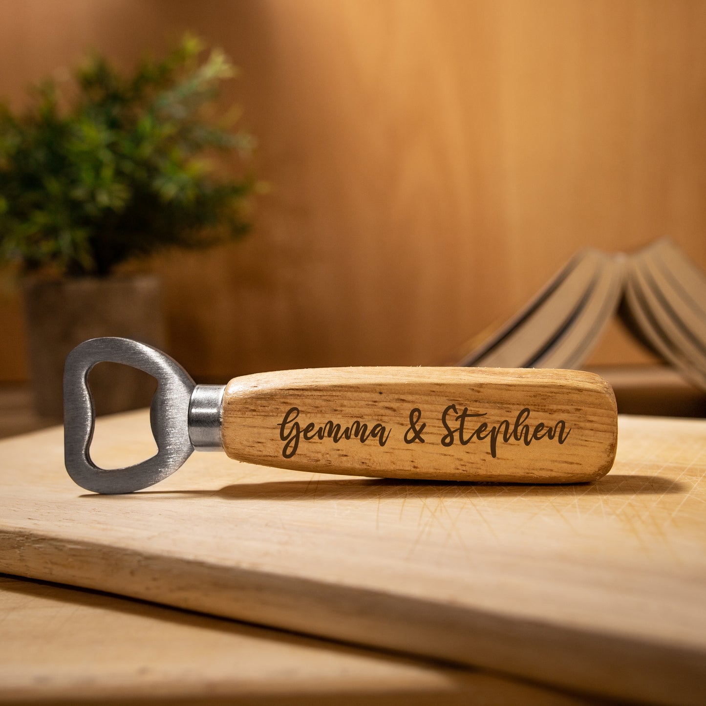 Personalised Engraved 5 Year Wooden Anniversary Bottle Opener - Always Looking Good -