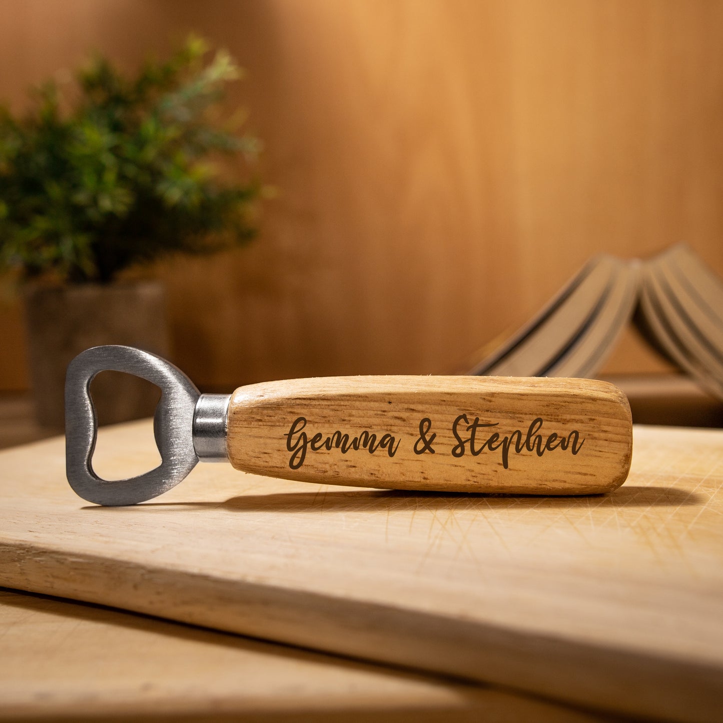 Personalised Engraved 5 Year Wooden Anniversary Bottle Opener  - Always Looking Good -   