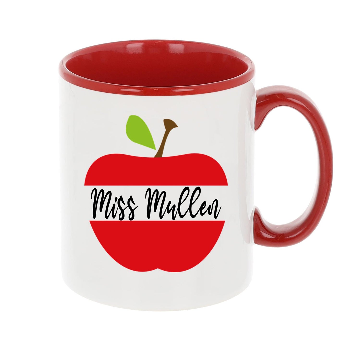Personalised Teacher Thank you Gift Filled Mug & Coaster Set Red - Always Looking Good - Empty Mug