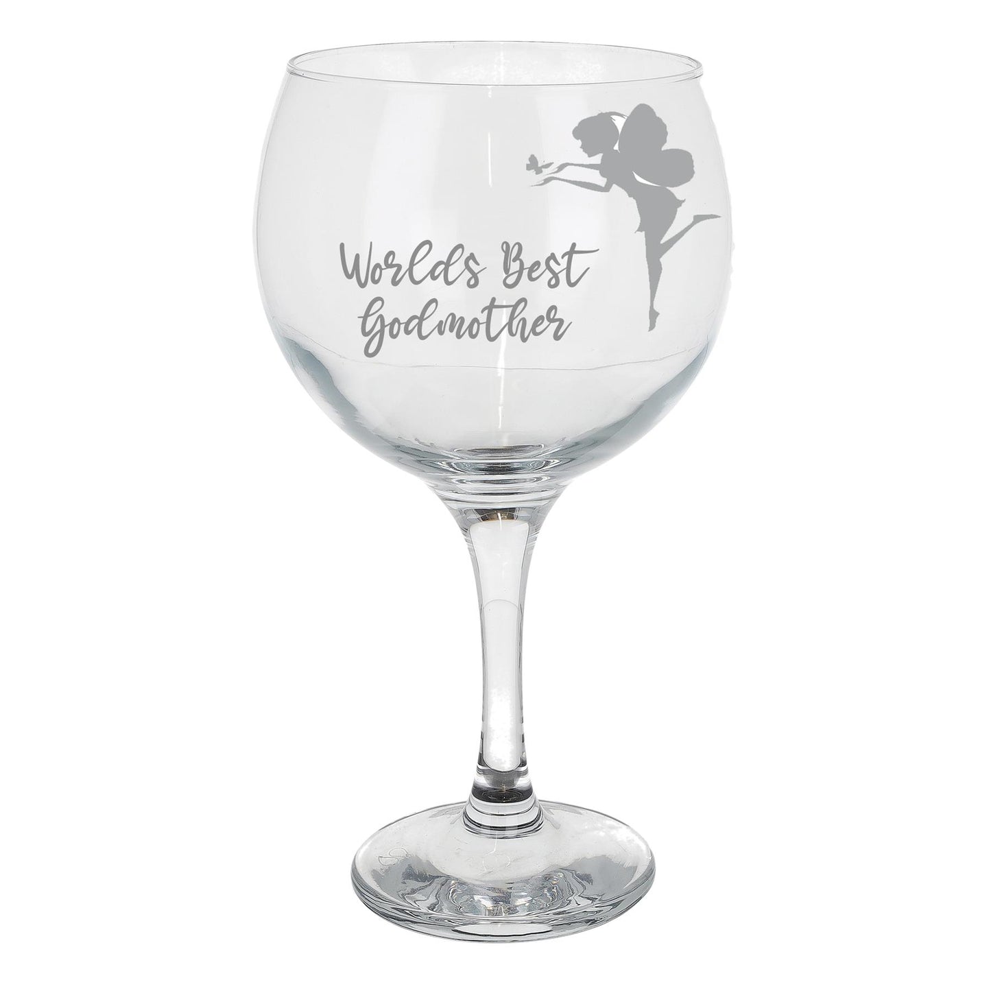 Engraved Personalised Gin Glass Gift for Godmother - Always Looking Good - Godmother gin glass