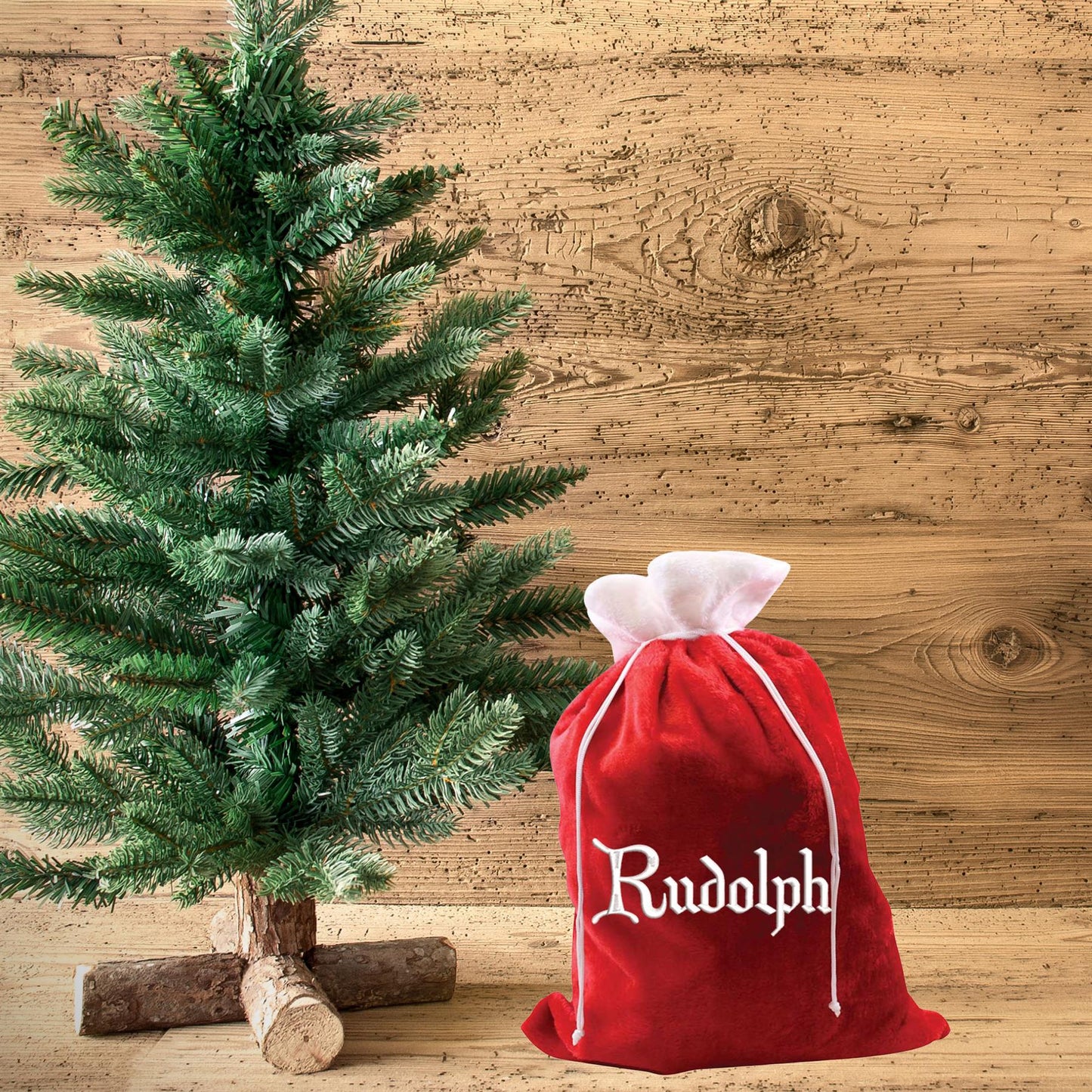 Personalised Embroidered Large Plush Santa Sack Stocking - Always Looking Good -